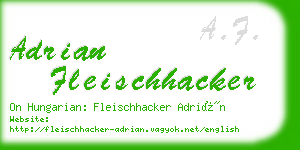 adrian fleischhacker business card